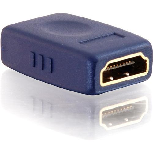C2G Velocity HDMI Coupler - 1 x Type A Female - 1 x Type A Female - Blue - PuriLite