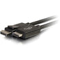 C2G 6ft DisplayPort Male to HD Male Adapter Cable - Black - 6 ft DisplayPort/HDMI A/V Cable for Notebook, TV, Projector, Audio/Video Device - First End: 1 x DisplayPort Male Digital Audio/Video - Second End: 1 x HDMI Male Digital Audio/Video - Black - PuriLite