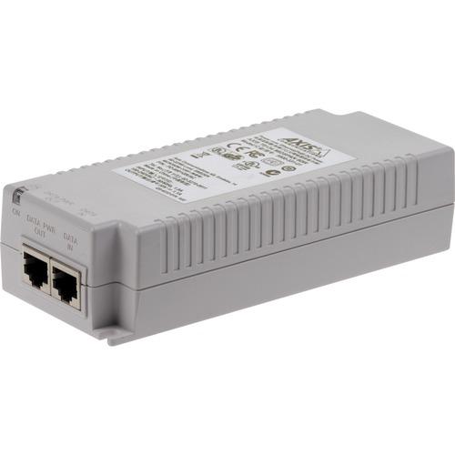 Axis Communications AXIS T8134 60 W Midspan - 120 V AC, 230 V AC Input - 1 x 10/100/1000Base-T Output Port(s) - 60 W - Wall/Shelf/DIN Rail-mountable - PuriLite