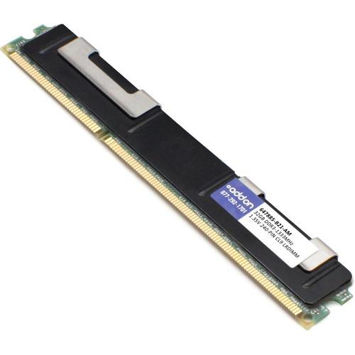 Add-On Computer AddOn 32GB DDR3 SDRAM Memory Module - For Server - 32 GB (1 x 32GB) DDR3 SDRAM - 1333 MHz - CL9 - 1.35 V - ECC - 240-pin - LRDIMM - Lifetime Warranty - PuriLite