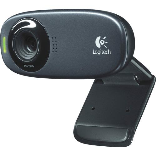 Logitech C310 Webcam - Black - USB 2.0 - 1 Pack(s) - 1280 x 720 Video - PuriLite