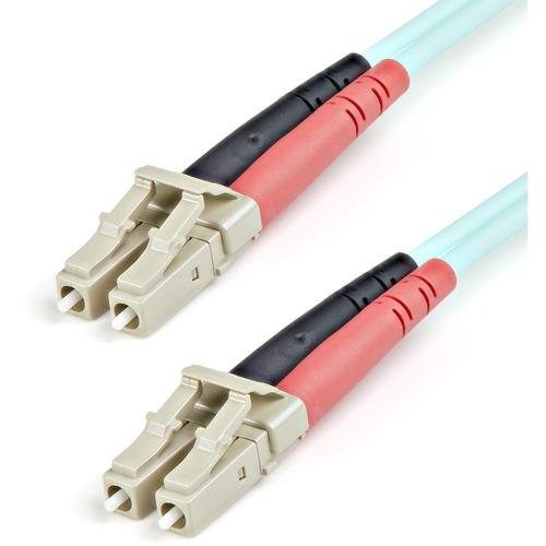 StarTech.com 1m Fiber Optic Cable - 10 Gb Aqua - Multimode Duplex 50/125 - LSZH - LC/LC - OM3 - LC to LC Fiber Patch Cable - Deliver fast, reliable, data transfers, safely over high end networking equipment - Fiber Optic Patch Cord - Multimode Fiber Opti - PuriLite