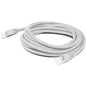 Add-On Computer AddOn 150ft RJ-45 (Male) to RJ-45 (Male) White Cat6A UTP PVC Copper Patch Cable - 150 ft Category 6a Network Cable for Patch Panel, Hub, Switch, Media Converter, Router, Network Device - First End: 1 x RJ-45 Male Network - Second End: 1 x - PuriLite