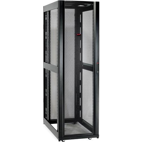 Schneider Electric APC by Schneider Electric NetShelter SX Rack Cabinet - For Storage, Server - 48U Rack Height - Black - PuriLite