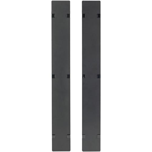 Schneider Electric APC by Schneider Electric Hinged Covers for NetShelter SX 750mm Wide 48U Vertical Cable Manager (Qty 2) - Black - 2 Pack - 48U Rack Height - PuriLite
