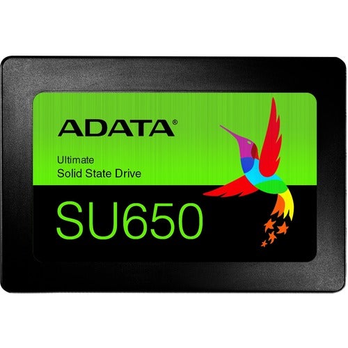 Adata Ultimate SU650 ASU650SS-240GT-R 240 GB Solid State Drive - 2.5" Internal - SATA (SATA/600) - Black - 520 MB/s Maximum Read Transfer Rate - 3 Year Warranty - PuriLite