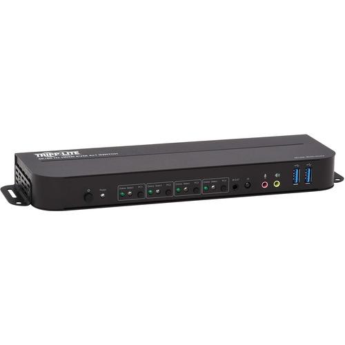 Tripp Lite B005-HUA4 4-Port HDMI/USB KVM Switch - 4 Computer(s) - 1 Local User(s) - 4096 x 2160 - 8 x USB - 5 x HDMI - PuriLite