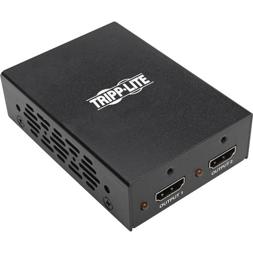 Tripp Lite B118-002-UHD-2 2-Port 4K 3D HDMI Splitter - 3840 Ã— 2160 - 22.97 ft (7000 mm) Maximum Operating Distance - 1 x HDMI In - 2 x HDMI Out - Metal - TAA Compliant - PuriLite