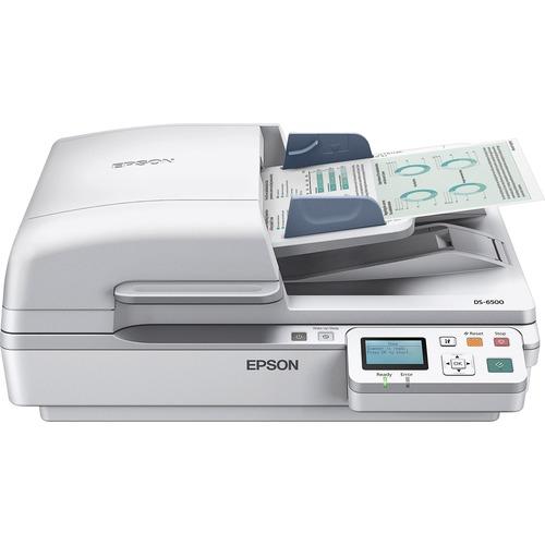Epson WorkForce DS-6500 Flatbed Scanner - 1200 dpi Optical - 48-bit Color - 16-bit Grayscale - 25 ppm (Mono) - 25 ppm (Color) - USB - PuriLite