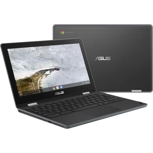 Asus Chromebook Flip C214 C214MA-C1RS-CA 11.6" Touchscreen Rugged 2 in 1 Chromebook - HD - 1366 x 768 - Intel Celeron N4020 Dual-core (2 Core) 1.10 GHz - 4 GB RAM - 64 GB Flash Memory - Dark Gray - Chrome OS - Intel UHD Graphics 600 - In-plane Switching - PuriLite