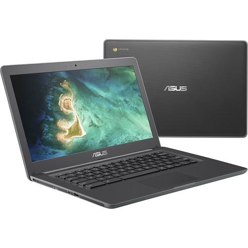 Asus Chromebook C403 C403NA-Q2-CB 14" Chromebook - HD - 1366 x 768 - Intel Celeron N3350 - 4 GB RAM - 32 GB Flash Memory - Dark Gray - Chrome OS - Intel HD Graphics 500 - IEEE 802.11ac Wireless LAN Standard - PuriLite