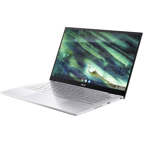 Asus Chromebook Flip C436 C436FA-C5-CA 14" Touchscreen Chromebook - Full HD - 1920 x 1080 - Intel Core i5 i5-10210U Quad-core (4 Core) 1.60 GHz - 8 GB RAM - 128 GB SSD - Silver - Chrome OS - Intel UHD Graphics - In-plane Switching (IPS) Technology - IEEE - PuriLite