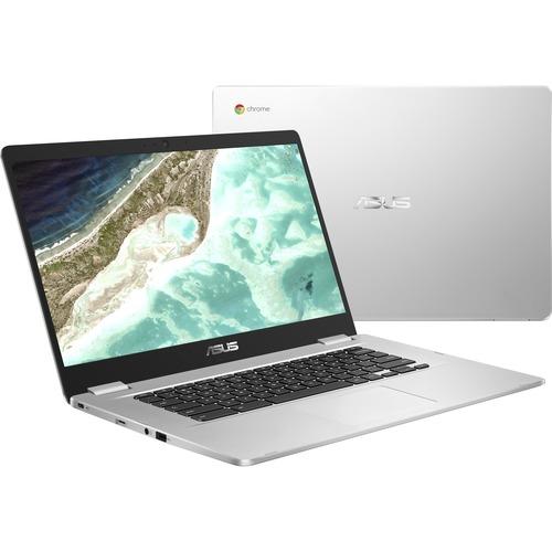 Asus Chromebook C523 C523NA-Q1-CB 15.6" Chromebook - Full HD - 1920 x 1080 - Intel Celeron N3350 Dual-core (2 Core) 1.10 GHz - 4 GB RAM - 32 GB Flash Memory - Silver - Chrome OS - Intel HD Graphics 500 - IEEE 802.11ac Wireless LAN Standard - PuriLite