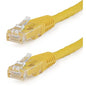 StarTech.com 15ft CAT6 Ethernet Cable - Yellow Molded Gigabit - 100W PoE UTP 650MHz - Category 6 Patch Cord UL Certified Wiring/TIA - 15ft Yellow CAT6 Ethernet cable delivers Multi Gigabit 1/2.5/5Gbps & 10Gbps up to 160ft - 650MHz - Fluke tested to ANSI/ - PuriLite