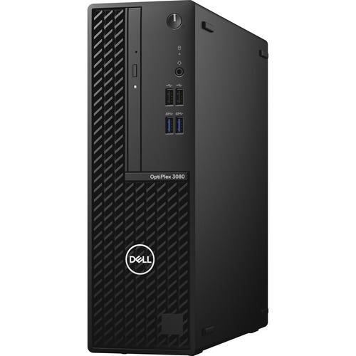Dell OptiPlex 3000 3080 Desktop Computer - Intel Core i5 10th Gen i5-10505 Hexa-core (6 Core) 3.20 GHz - 8 GB RAM DDR4 SDRAM - 256 GB NVMe M.2 PCI Express M.2 SSD - Small Form Factor - Black - Windows 10 Pro - Intel DDR4 SDRAM - DVD-Writer - English Keyb - PuriLite