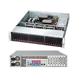 Super Micro Supermicro SC216A-R900LPB Chassis - 2U - Rack-mountable - 24 Bays - 900W - Black - PuriLite
