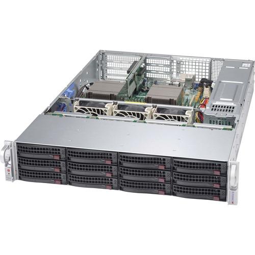 Super Micro Supermicro SuperChassis 826BAC4-R920WB - Rack-mountable - Black - 2U - 12 x Bay - 3 x 3.15" (80 mm) x Fan(s) Installed - 1 x 920 W - Power Supply Installed - ATX, EATX Motherboard Supported - 8 x Fan(s) Supported - 12 x External 3.5" Bay - 7x - PuriLite