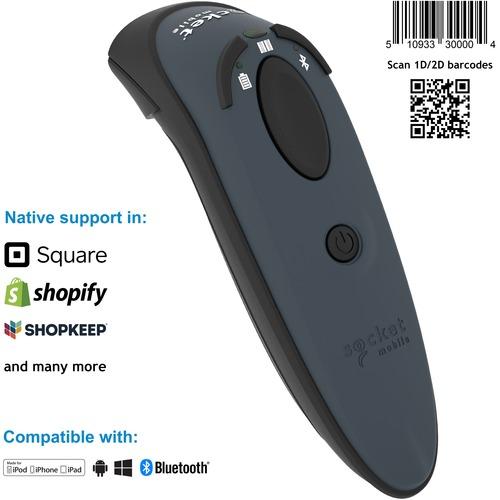 Socket Communication Socket Mobile DuraScanÂ® D740, Universal Barcode Scanner, Gray - Wireless Connectivity - 2 scan/s - 19.49" (495 mm) Scan Distance - 1D, 2D - Imager - Bluetooth - Utility Gray - PuriLite