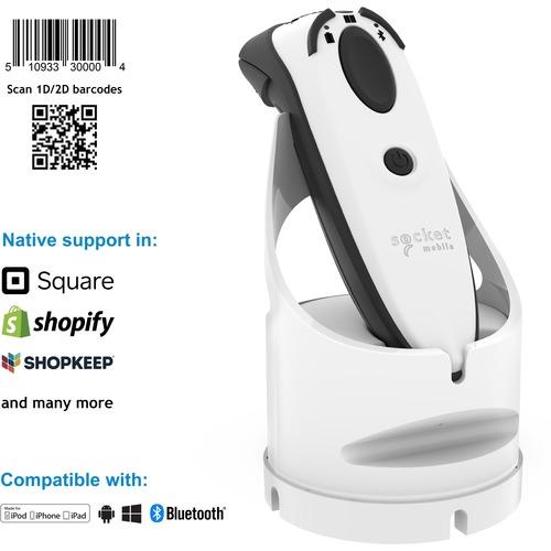 Socket Communication Socket Mobile DuraScan D760 Ultimate Barcode Scanner and Passport Reader, v20 - Wireless Connectivity - 30" (762 mm) Scan Distance - 1D, 2D - Laser - Bluetooth - White - PuriLite