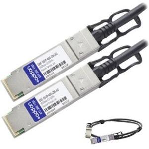Add-On Computer AddOn Dell QSFP+ Network Cable - QSFP+ Network Cable - First End: 1 x QSFP+ Network - Second End: 1 x QSFP+ Network - 40 Gbit/s - 30 AWG - 1 - PuriLite