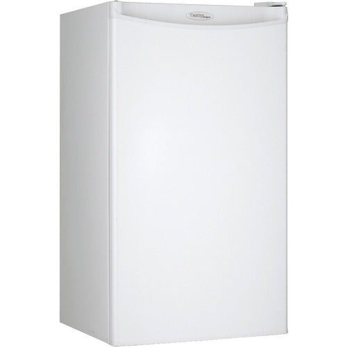Danby Designer 3.2 cu. ft. Compact Refrigerator - 90.61 L - Manual Defrost - Reversible - 218 kWh per Year - White - Smooth - Glass Shelf - PuriLite