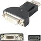 Add-On Computer AddOn Displayport to DVI Adapter Converter - Male to Female - 1 x DisplayPort Male Digital Audio/Video - 1 x DVI-I (Dual-Link) Female Video - Black - PuriLite