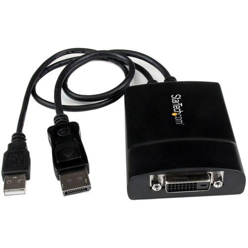 StarTech.com DisplayPort to DVI Dual Link Active Adapter, DisplayPort to DVI-D Adapter/Video Converter 2560x1600 60Hz, DP to DVI Adapter - Active DisplayPort 1.2 to DVI-D dual-link adapter; 2560x1600 60Hz; HBR2; HDCP; EDID - DisplayPort to DVI adapter/vi - PuriLite