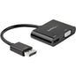 StarTech.com DisplayPort to HDMI VGA Adapter - DP 1.2 HBR2 to HDMI 2.0 4K 60Hz or VGA Monitor Converter - Digital Video Display Adapter - 2-in-1 DisplayPort 1.2 (HBR2) to HDMI 2.0 4K 60Hz UHD HDR or VGA 1080p monitor adapter | HDMI: 7.1 audio/HDCP 2.2/1. - PuriLite