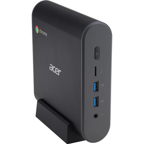 Acer CXI3 Chromebox - Intel Celeron 3867U Dual-core (2 Core) 1.80 GHz - 4 GB RAM DDR4 SDRAM - 32 GB Serial ATA/600 SSD - Chrome OS - Intel UHD Graphics 610 - IEEE 802.11ac - 65 W - PuriLite