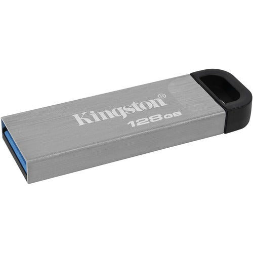 Kingston DataTraveler Kyson 128GB USB 3.2 (Gen 1) Type A Flash Drive - 128 GB - USB 3.2 (Gen 1) Type A - 200 MB/s Read Speed - 60 MB/s Write Speed - 5 Year Warranty - PuriLite