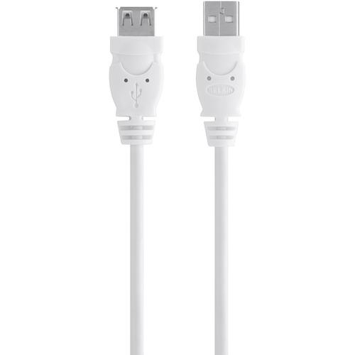 Belkin USB Extension Data Transfer Cable - 5.9 ft USB Data Transfer Cable - Type A USB - Type A USB - Extension Cable - PuriLite