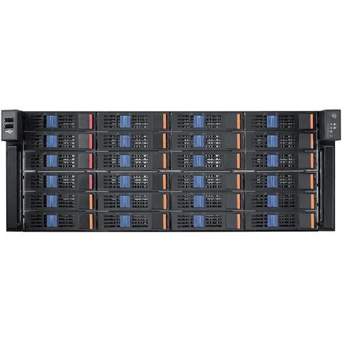 Advantech 4U Storage Chassis for ATX/EATX Serverboard with 24 Hot-swap Drive Bays - Rack-mountable - 4U - 26 x Bay - 4 x 3.15" (80 mm) x Fan(s) Installed - 2 x 550 W - Power Supply Installed - ATX, EATX, Micro ATX Motherboard Supported - 2 x External 2.5 - PuriLite