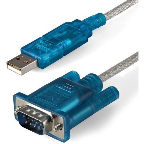 StarTech.com USB to Serial Adapter - Prolific PL-2303 - 3 ft / 1m - DB9 (9-pin) - USB to RS232 Adapter Cable - USB Serial - Add an RS232 serial port to your laptop or desktop computer through USB - USB to Serial - USB to RS232 - USB to DB9 - USB to seria - PuriLite