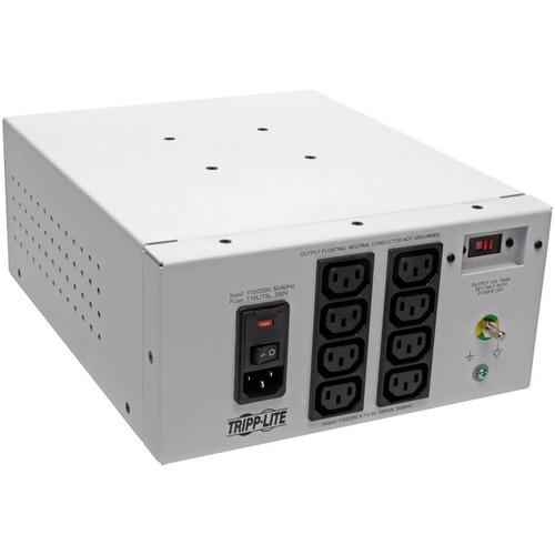 Tripp Lite Isolator IS1000HGDV Isolation Transformer - 1 kVA - 120 V AC, 230 V AC Input - 115 V AC, 230 V AC Output - PuriLite