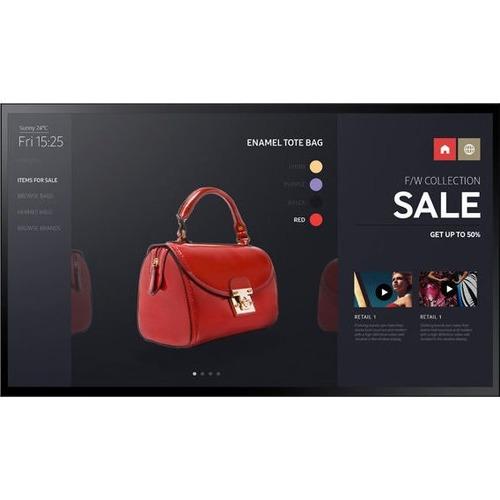 Samsung PM43F-BC - Edge-Lit LED Multi-Point Capacitive Touch Display for Business - 43" LCD - Touchscreen Cortex A12 1.30 GHz - 2.50 GB - 1920 x 1080 - Edge LED - 400 cd/m‚² - 1080p - HDMI - USB - DVI - Serial - Wireless LAN - Ethernet - Tizen 2.4 - PuriLite