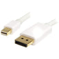 StarTech.com 2m (6 ft) White Mini DisplayPort to DisplayPort 1.2 Adapter Cable M/M - DisplayPort 4k - Create a high-resolution 4k x 2k connection with HBR2 support between your Mini DisplayPort-equipped laptop and a standard DP monitor - 2m Mini DP to DP - PuriLite