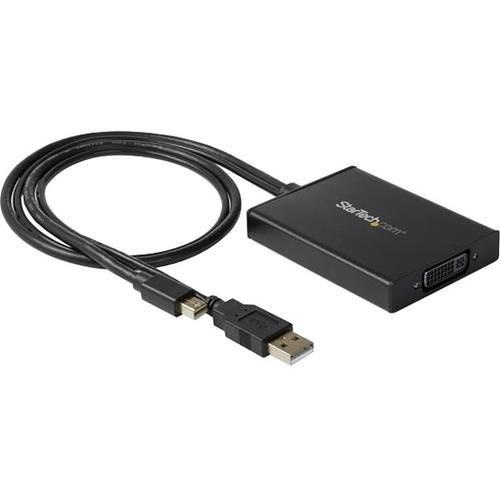 StarTech.com Mini DisplayPort to Dual-Link DVI Adapter - Dual-Link Connectivity - USB Powered - DVI Active Display Converter - Compatible with Windows & Mac - 1.2 ft DisplayPort/DVI Video Cable for MacBook, Ultrabook, Monitor, MacBook Pro, Video Device, - PuriLite