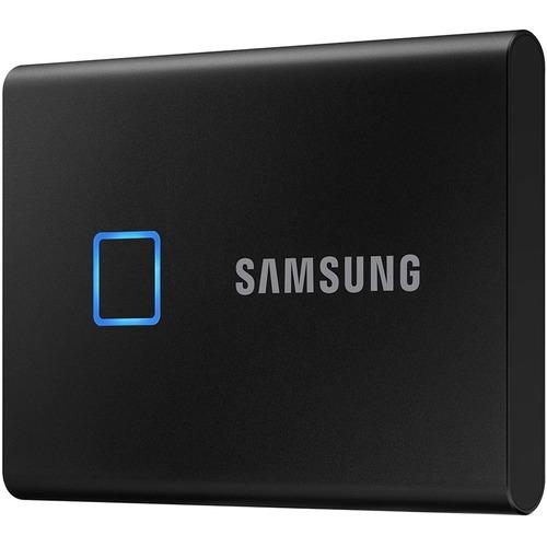 Samsung T7 MU-PC2T0K/WW 2 TB Portable Solid State Drive - External - PCI Express NVMe - Black - Gaming Console Device Supported - USB 3.2 (Gen 2) Type C - 256-bit Encryption Standard - 3 Year Warranty - PuriLite