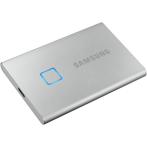Samsung T7 2 TB Portable Solid State Drive - External - Silver - Gaming Console Device Supported - USB 3.2 (Gen 2) Type C - 1050 MB/s Maximum Read Transfer Rate - 256-bit Encryption Standard - 3 Year Warranty - PuriLite