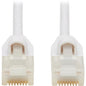 Tripp Lite Safe-IT N261AB-S07-WH Cat.6a UTP Network Cable - 7 ft Category 6a Network Cable for Network Device, Patch Panel, Switch, Server, Modem, Router, Network Adapter, Hub - First End: 1 x RJ-45 Male Network - Second End: 1 x RJ-45 Male Network - 10 - PuriLite