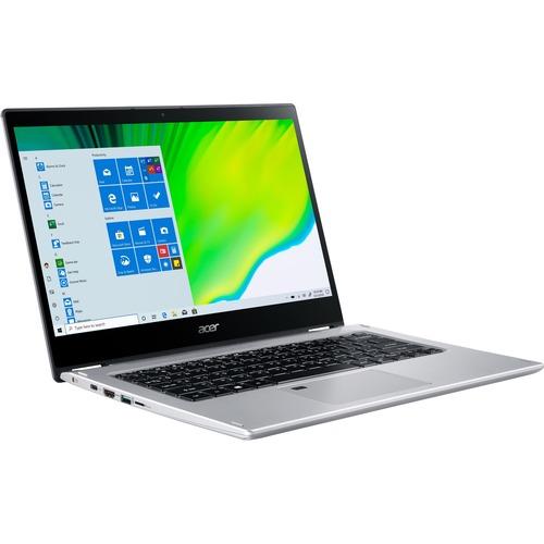 Acer Spin 3 SP314-21 SP314-21-R9GU 14" Touchscreen 2 in 1 Notebook - Full HD - 1920 x 1080 - AMD Ryzen 3 3250U Dual-core (2 Core) 2.60 GHz - 8 GB RAM - 256 GB SSD - Pure Silver - Windows 10 Home - AMD Radeon Graphics - English (US), French Keyboard - 12 - PuriLite