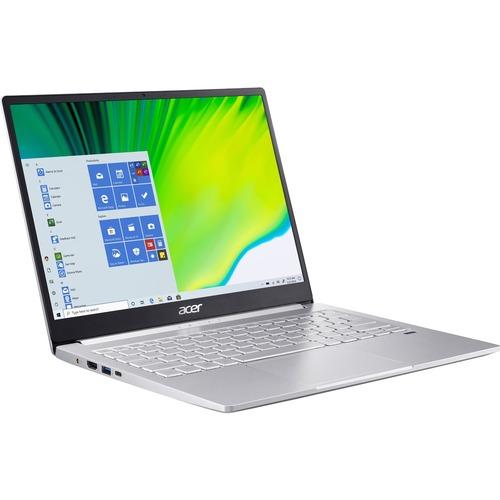 Acer Swift 3 SF313-53 SF313-53-57B7 13.5" Notebook - 2256 x 1504 - Intel Core i5 (11th Gen) i5-1135G7 Quad-core (4 Core) 2.40 GHz - 8 GB RAM - 512 GB SSD - Sparkly Silver - Windows 10 Home - Intel Iris Xe Graphics - In-plane Switching (IPS) Technology, C - PuriLite