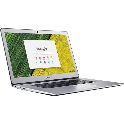 Acer CB515-1HT CB515-1HT-P39B 15.6" Touchscreen Chromebook - Full HD - 1920 x 1080 - Intel Pentium N4200 Quad-core (4 Core) 1.10 GHz - 4 GB RAM - 32 GB Flash Memory - Pure Silver - Chrome OS - Intel HD Graphics 505 - In-plane Switching (IPS) Technology, - PuriLite