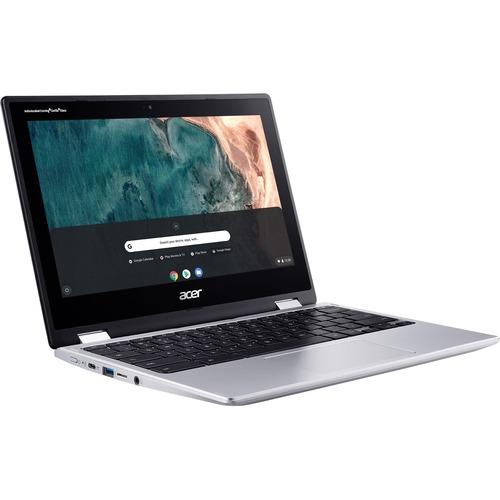 Acer Chromebook Spin 311 CP311-2H CP311-2H-C7V9 11.6" Touchscreen 2 in 1 Chromebook - HD - 1366 x 768 - Intel Celeron N4120 Quad-core (4 Core) 1.10 GHz - 4 GB RAM - 32 GB Flash Memory - Pure Silver - Chrome OS - Intel UHD Graphics 600 - In-plane Switchin - PuriLite