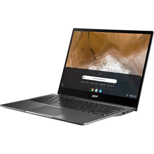 Acer CP713-2W CP713-2W-38P1 13.5" Touchscreen 2 in 1 Chromebook - 2K - 2256 x 1504 - Intel Core i3 (10th Gen) i3-10110U Dual-core (2 Core) 2.10 GHz - 8 GB RAM - 256 GB SSD - Steel Gray - Chrome OS - Intel UHD Graphics - In-plane Switching (IPS) Technolog - PuriLite