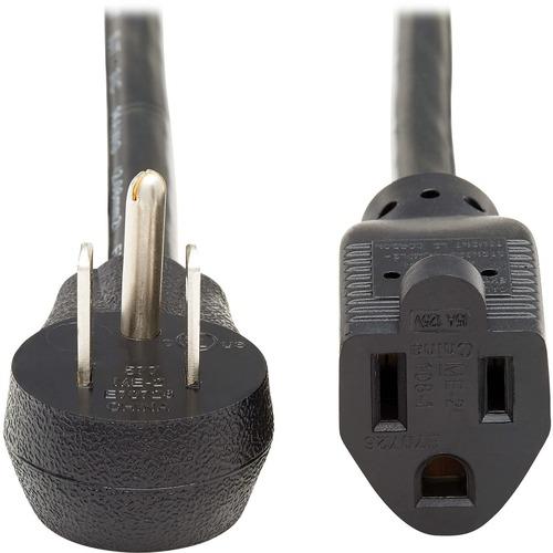 Tripp Lite P024-003-13A15D Power Extension Cord - For PC, Monitor, Printer, Home Theater, Desktop Computer, PDU, UPS, Workstation, Power Adapter, Transformer, Surge Protector - 120 V AC / 13 A - Black - 3 ft Cord Length - North America - PuriLite