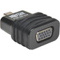 Tripp Lite Mini DisplayPort to VGA Adapter Active Converter Compact DP to VGA M/F - 1 x Mini DisplayPort Male Digital Audio/Video - 1 x HD-15 Female VGA - 1920 x 1200 Supported - Black - PuriLite