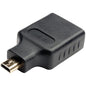 Tripp Lite HDMI to HDMI Adpater Converter HDMI to Micro HDMI 1080p F/M - 1 x HDMI (Micro Type D) Male Digital Audio/Video - 1 x HDMI Female Digital Audio/Video - 1920 x 1080 Supported - Gold Connector - Black - PuriLite