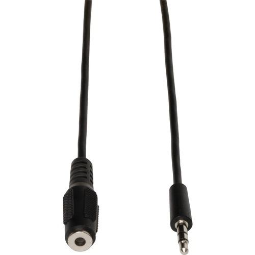 Tripp Lite 25ft Mini Stereo Audio Extension Cable Shielded 3.5mm M/F 25' - 25 ft Mini-phone Audio Cable for Audio Device, Speaker - First End: 1 x Mini-phone Female Stereo Audio - Second End: 1 x Mini-phone Male Stereo Audio - Extension Cable - Shielding - PuriLite