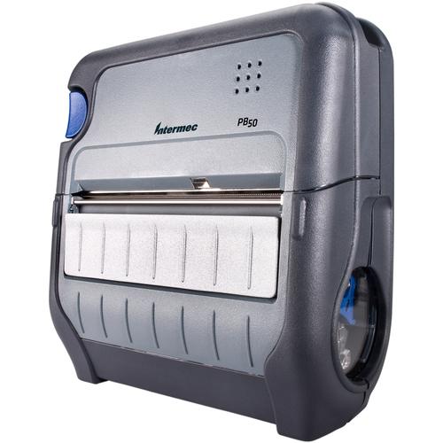 Intermec PB50 Direct Thermal Printer - Monochrome - Portable - Label Print - USB - Serial - Battery Included - 4.39" Print Width - 101.60 mm/s Mono - 203 dpi - PuriLite
